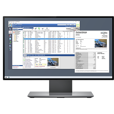 KGI Dealer Management Software dashboard