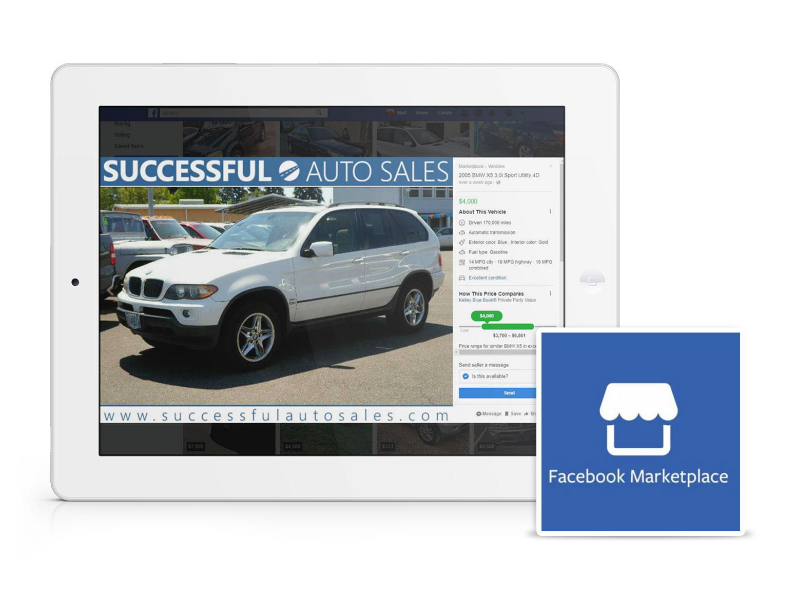 Facebook Marketplace inventory feed for car dealers
